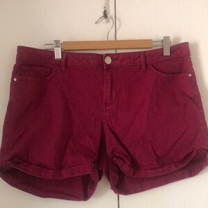 Women's LC Lauren Conrad spring burgundy Shorts